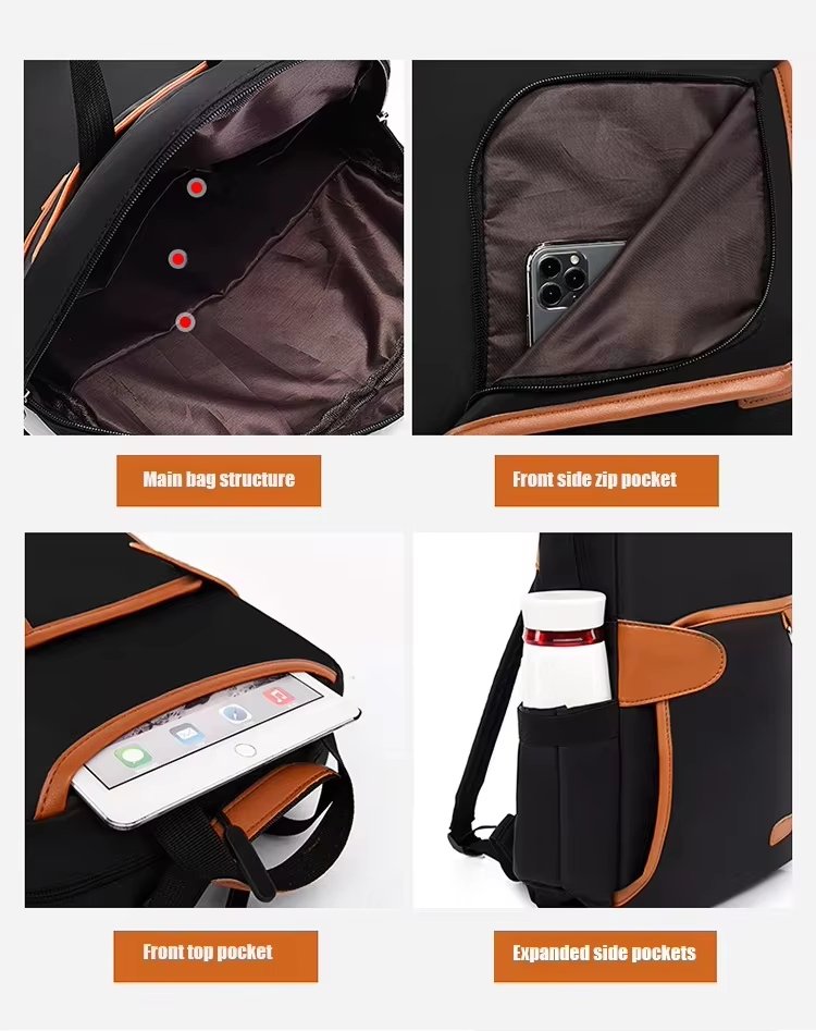 Anti-Theft Water-Resistant Lightweight Business Travel Oxford Laptop Backpack product detail