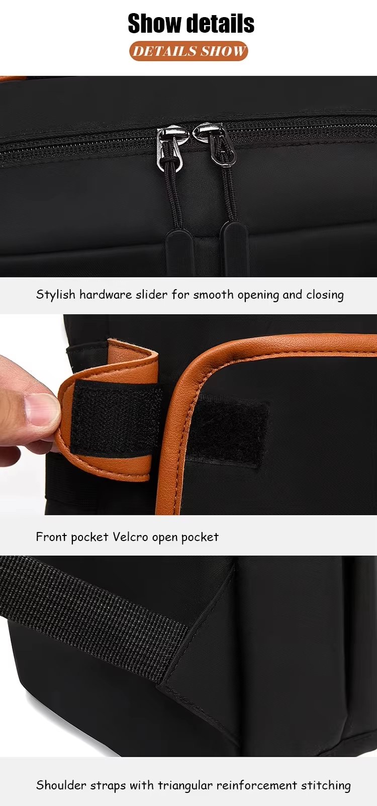 Anti-Theft Water-Resistant Lightweight Business Travel Oxford Laptop Backpack product detail