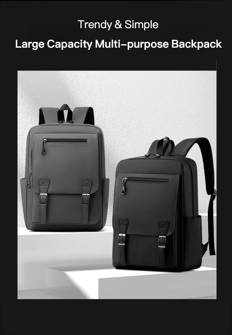 Water-Resistant Large Capacity Modern Business Travel Oxford Laptop Backpack product detail