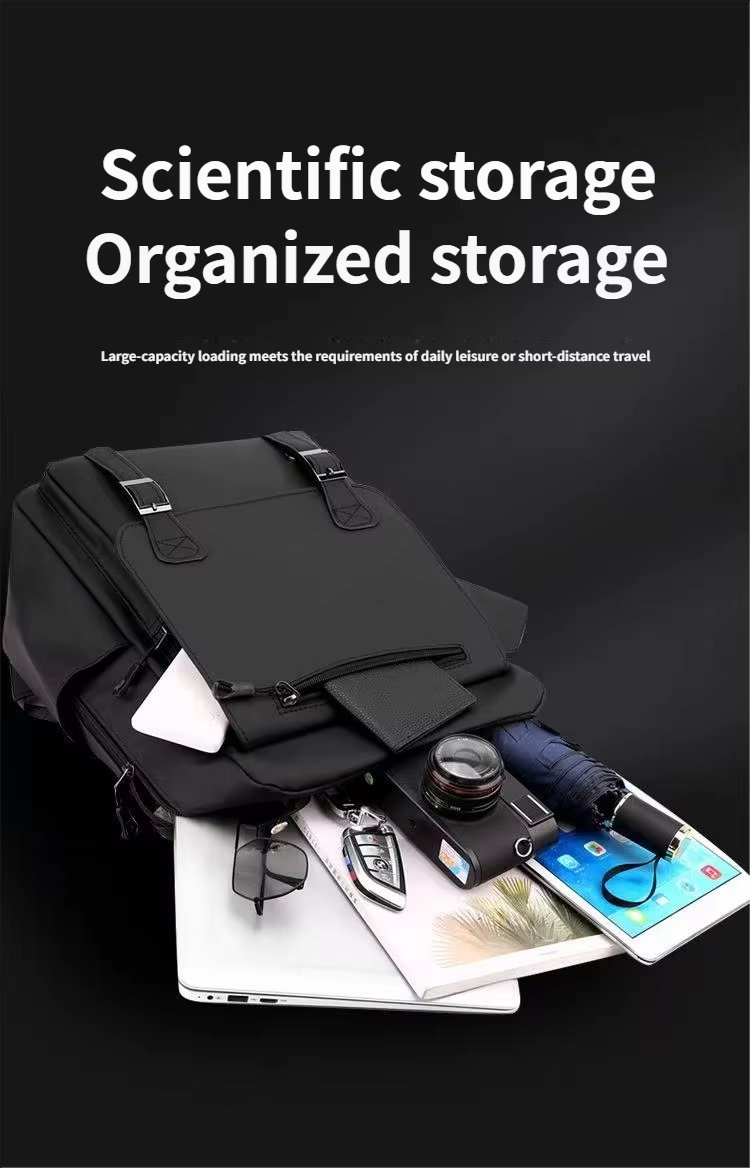Water-Resistant Large Capacity Modern Business Travel Oxford Laptop Backpack product detail