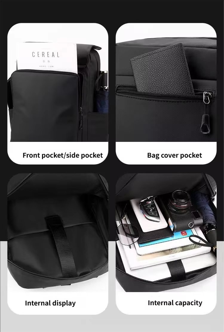 Water-Resistant Large Capacity Modern Business Travel Oxford Laptop Backpack product detail