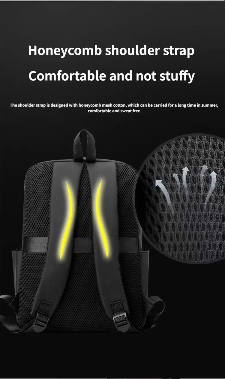 Water-Resistant Large Capacity Modern Business Travel Oxford Laptop Backpack product detail