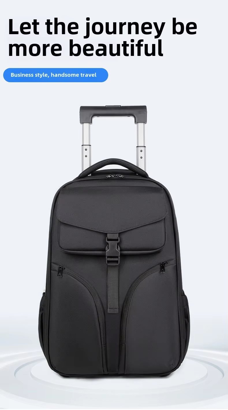 Anti-Theft Water-Resistant Business Travel Oxford Rolling Backpack product detail