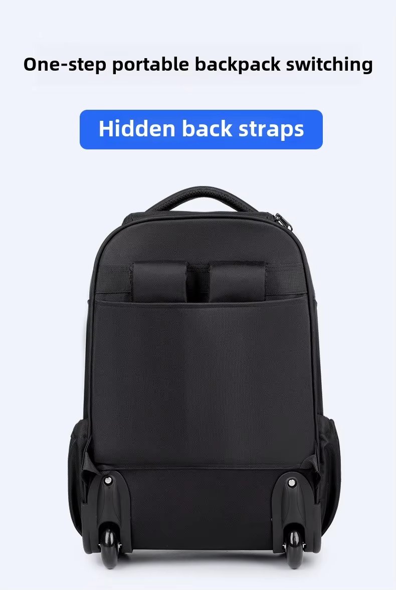 Anti-Theft Water-Resistant Business Travel Oxford Rolling Backpack product detail