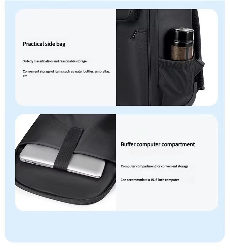 Anti-Theft Water-Resistant Business Travel Oxford Rolling Backpack product detail