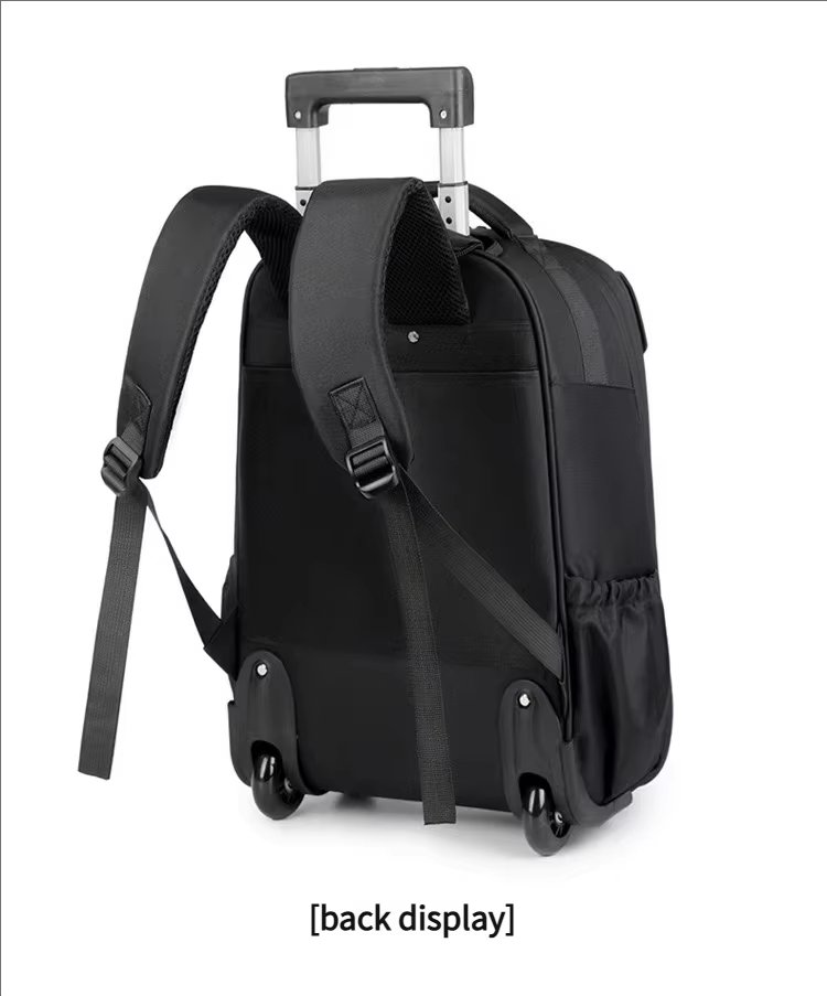 Anti-Theft Water-Resistant Business Travel Oxford Rolling Backpack product detail