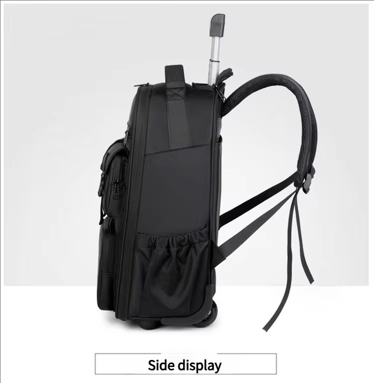 Water-Resistant Large Capacity Expandable Travel Oxford Rolling Backpack product detail