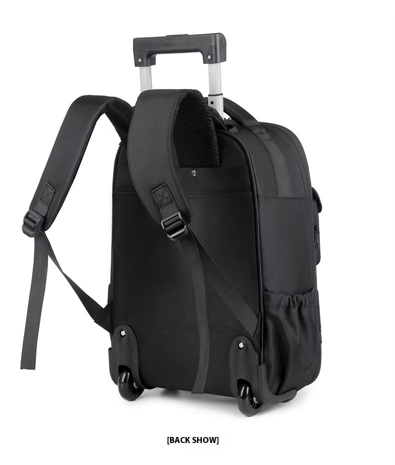 Water-Resistant Large Capacity Expandable Travel Oxford Rolling Backpack product detail