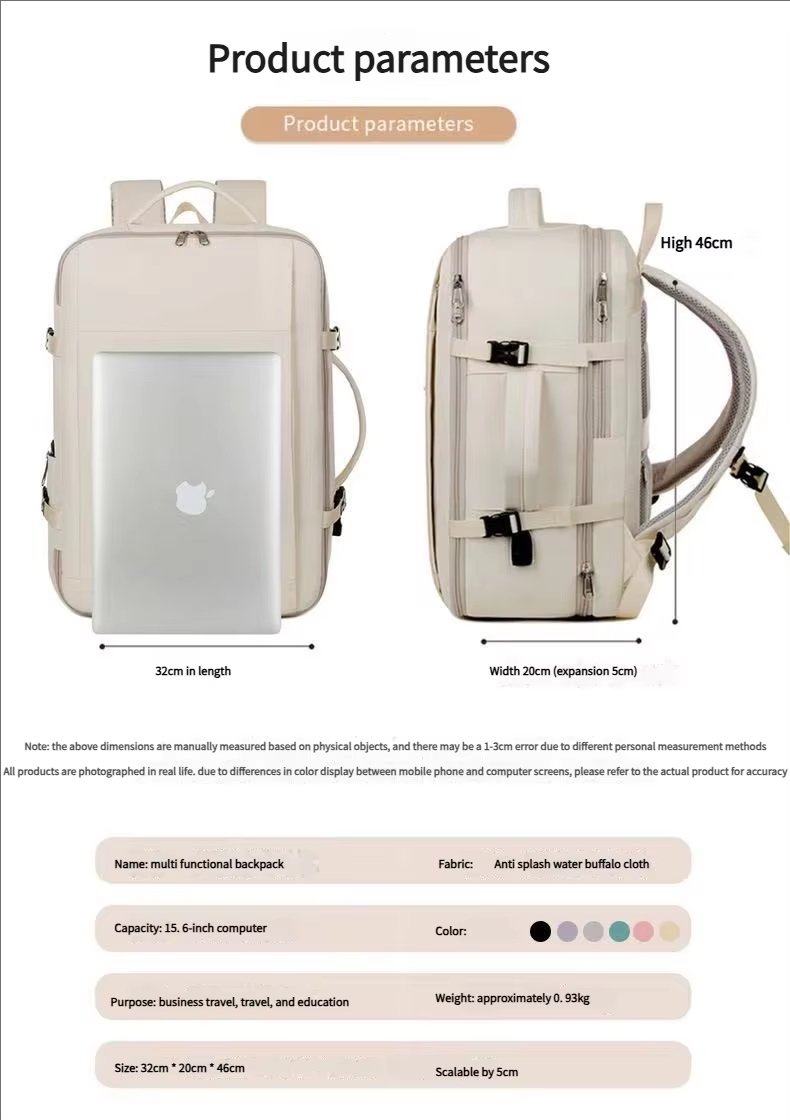 Anti-Theft Water-Resistant Large Capacity Expandable USB Oxford Laptop Backpack product detail