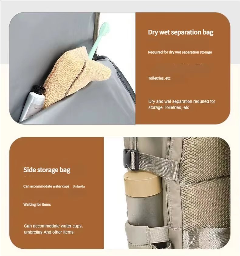 Large Capacity Lightweight USB Travel School Oxford Laptop Backpack product detail