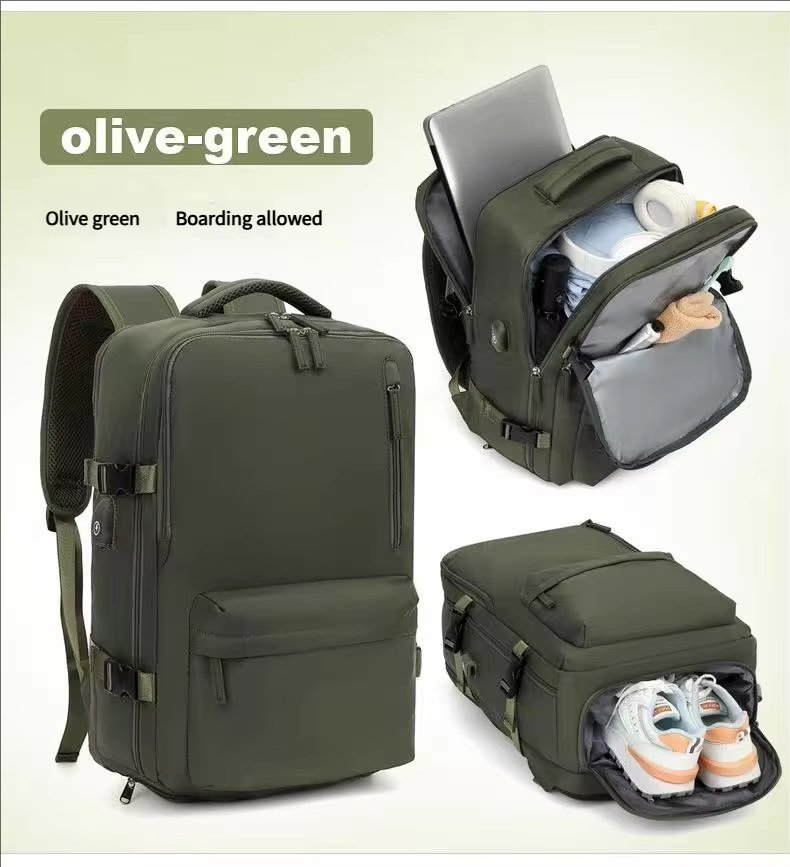Large Capacity Lightweight USB Travel School Oxford Laptop Backpack product detail