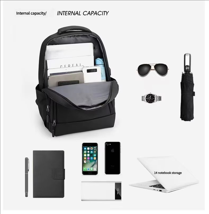 Water-Resistant Business Travel School Nylon Laptop Backpack product detail