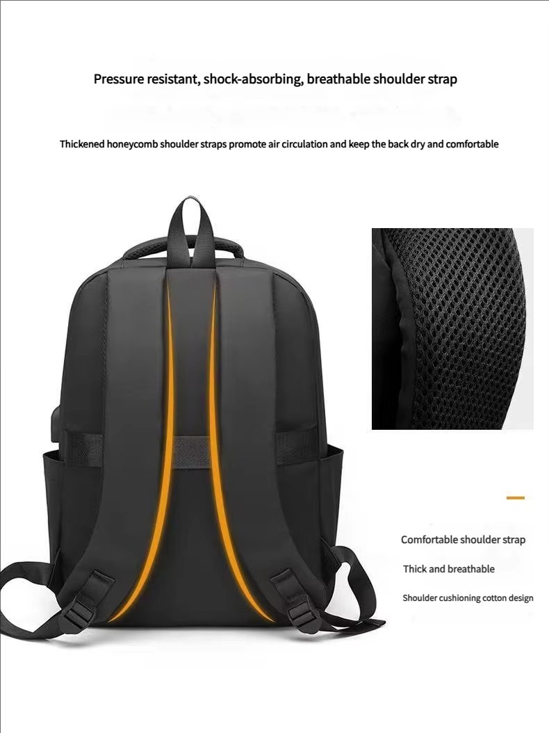 Water-Resistant Business Travel School Nylon Laptop Backpack product detail