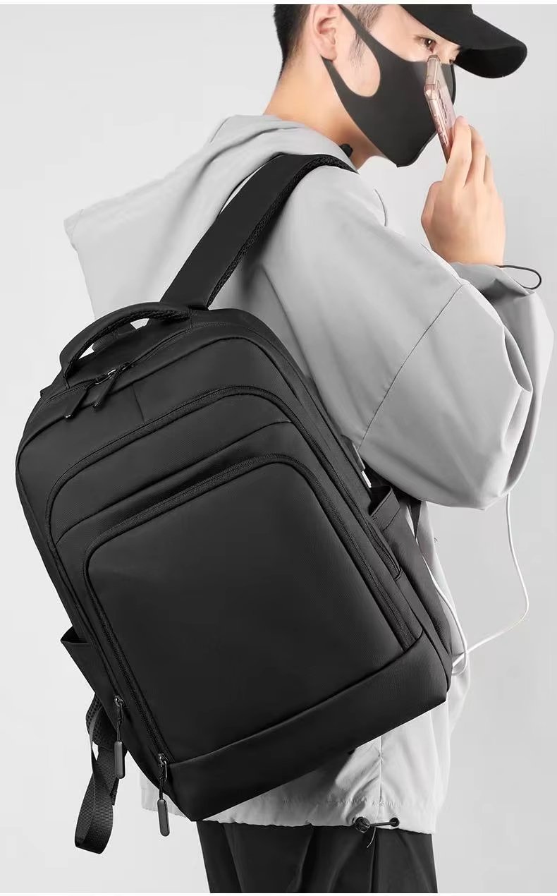 Water-Resistant Business Travel School Nylon Laptop Backpack product detail