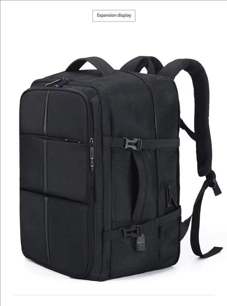 Water-Resistant Large Capacity Expandable USB Business Nylon Laptop Backpack product detail