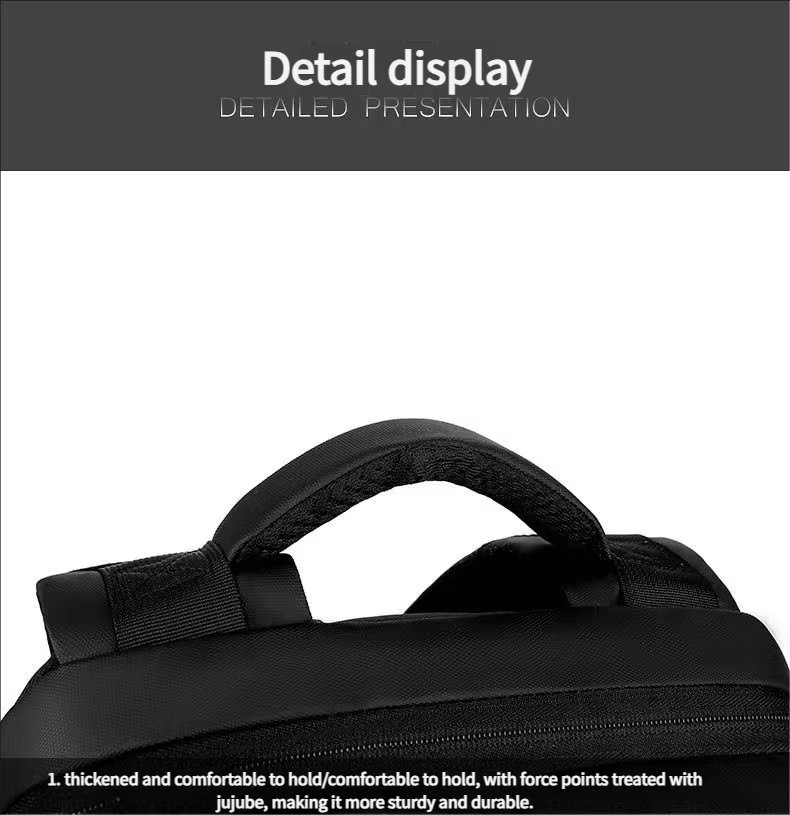 Water-Resistant Large Capacity USB Business Travel Oxford Laptop Backpack product detail