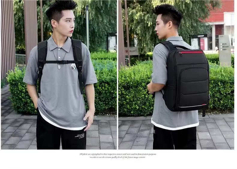 Water-Resistant Large Capacity USB Business Travel Oxford Laptop Backpack product detail