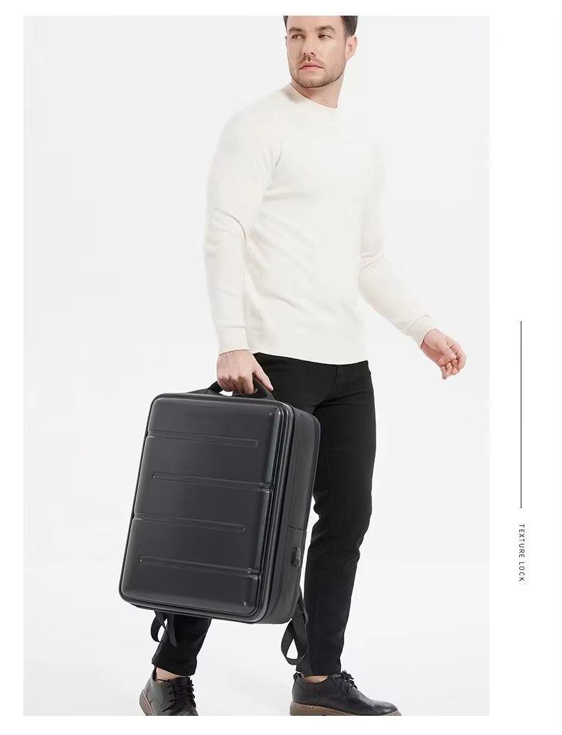 Water-Resistant Business Travel ABS Hard-Shell Backpack product detail