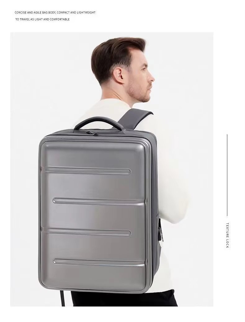Water-Resistant Business Travel ABS Hard-Shell Backpack product detail