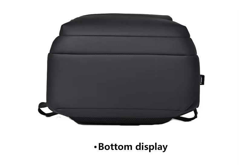 Water-Resistant Large Capacity USB Business Travel PU Leather Laptop Backpack product detail