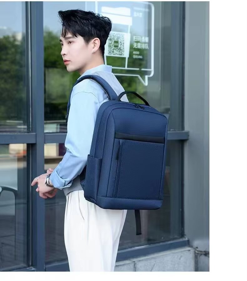 Water-Resistant Large Capacity USB Business Travel Oxford Laptop Backpack product detail