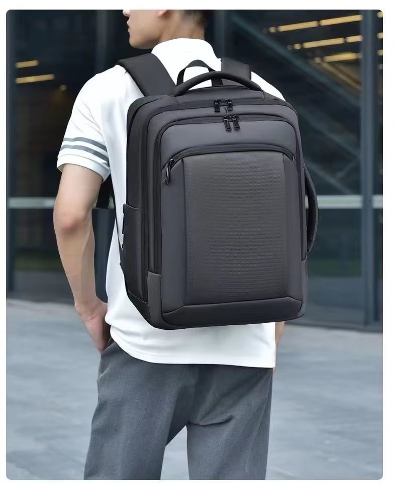 Water-Resistant Large Capacity USB Business Travel Oxford Laptop Backpack product detail