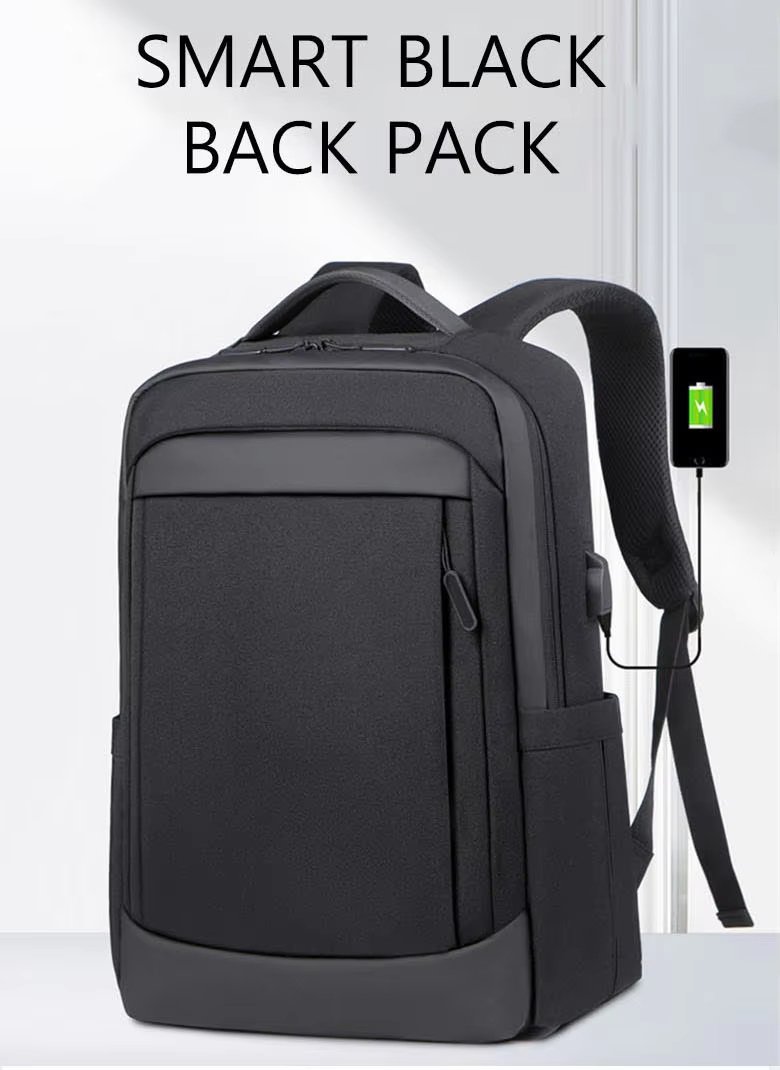 Water-Resistant Large Capacity USB Business Travel Oxford Laptop Backpack product detail