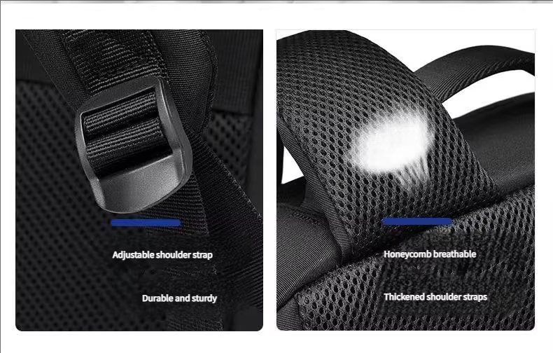 Water-Resistant Large Capacity USB Business Travel Oxford Laptop Backpack product detail