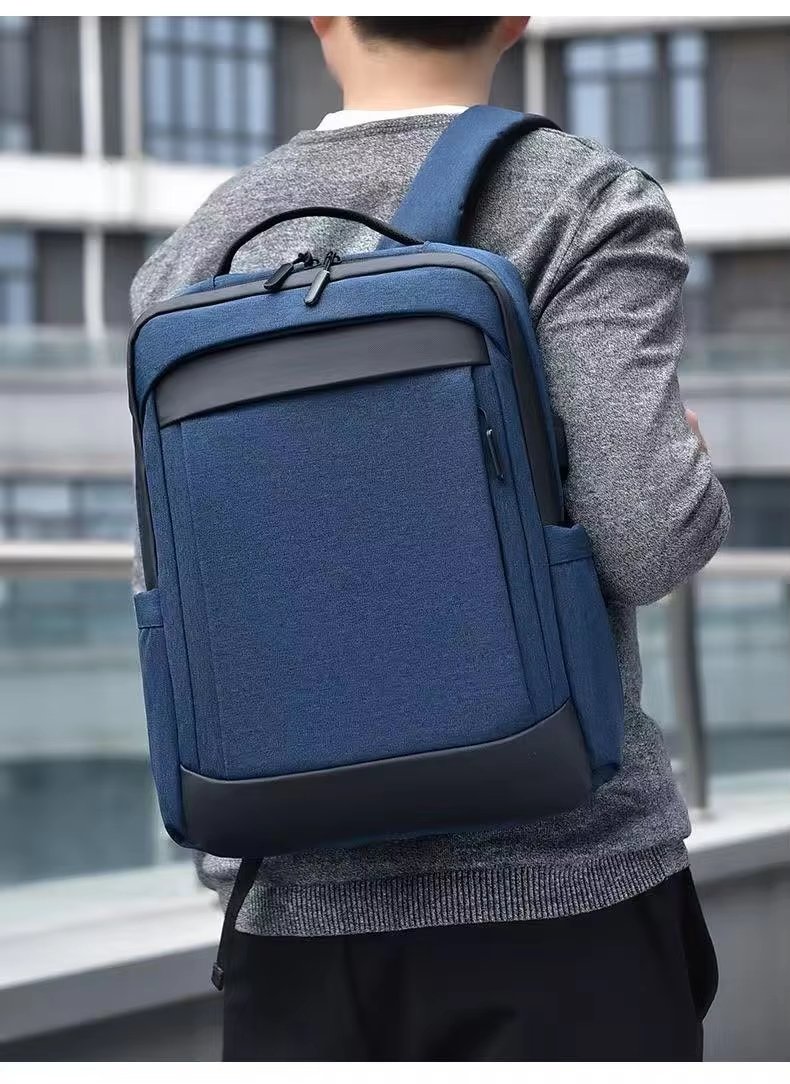 Water-Resistant Large Capacity USB Business Travel Oxford Laptop Backpack product detail