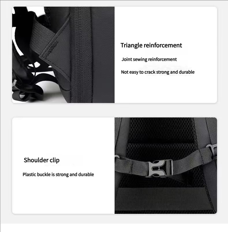 Water-Resistant Large Capacity Expandable USB Business Oxford Laptop Backpack product detail