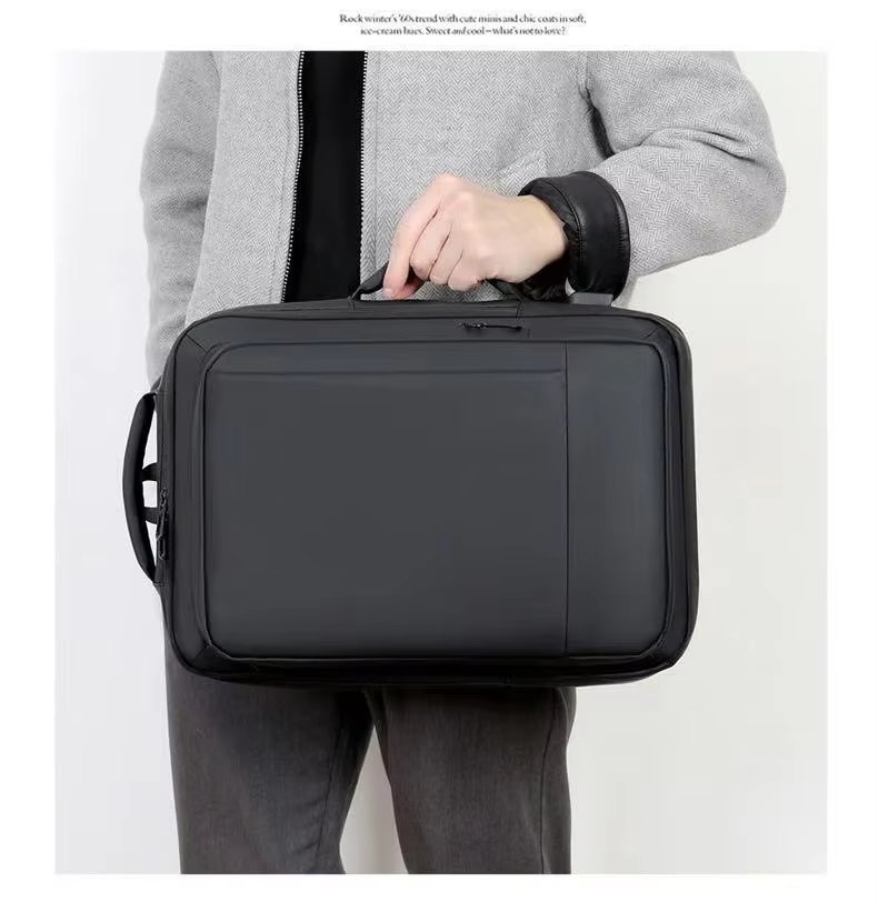 Water-Resistant Large Capacity Expandable USB Business Oxford Laptop Backpack product detail