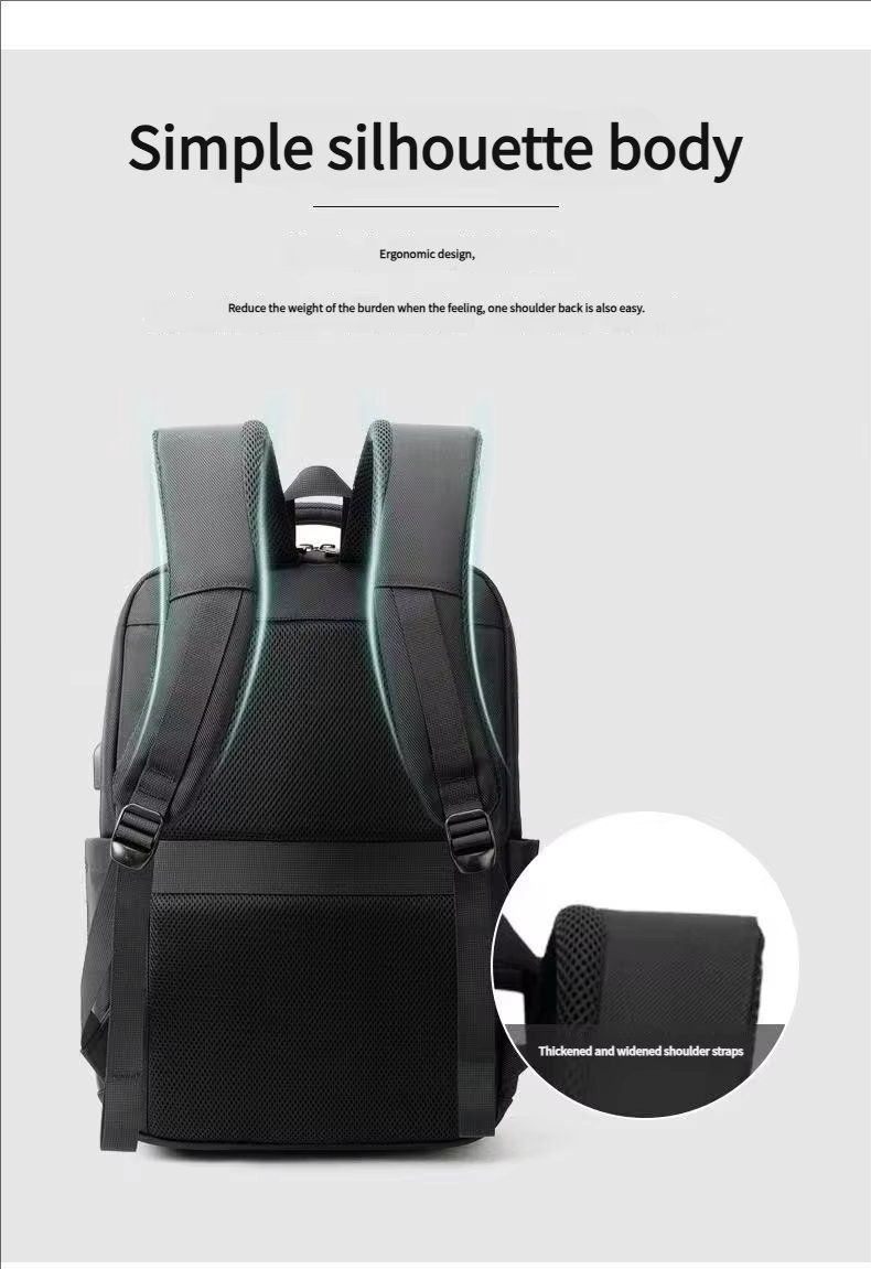 Water-Resistant Large Capacity Business Travel Oxford Laptop Backpack product detail