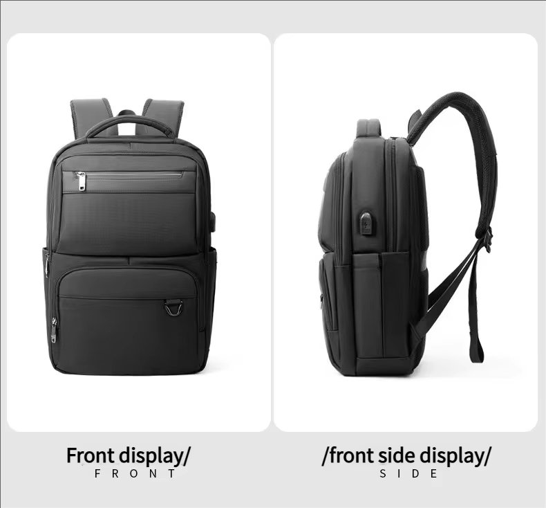 Water-Resistant Large Capacity Business Travel Oxford Laptop Backpack product detail