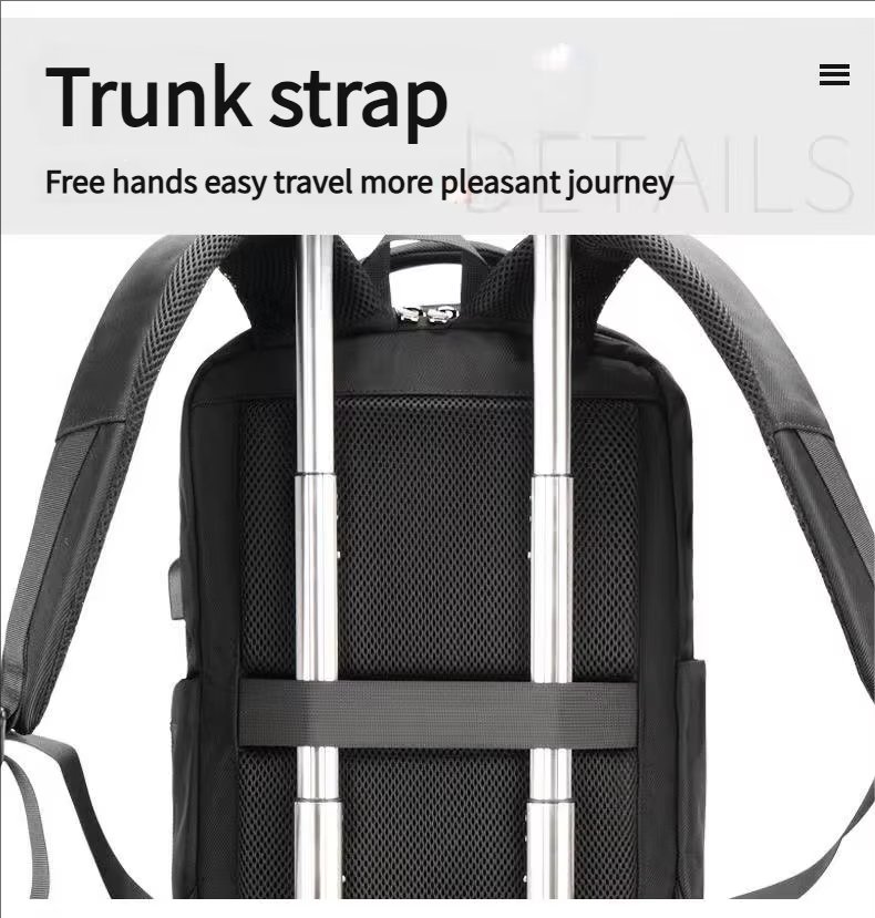 Water-Resistant Large Capacity Business Travel Oxford Laptop Backpack product detail