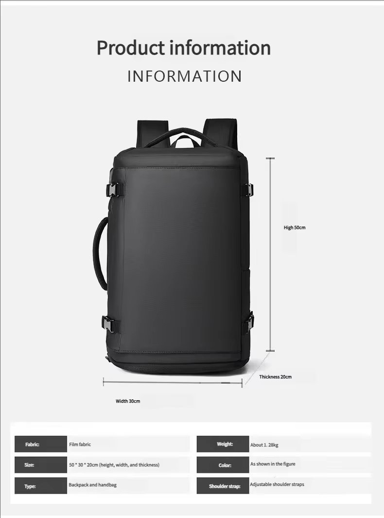 Anti-Theft Water-Resistant Large Capacity USB Travel Oxford Laptop Backpack product detail