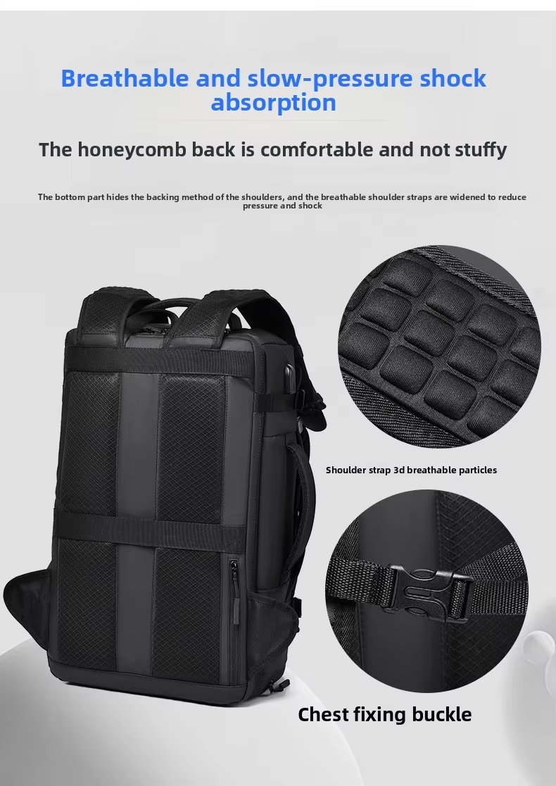Anti-Theft Water-Resistant Large Capacity USB Travel Oxford Laptop Backpack product detail