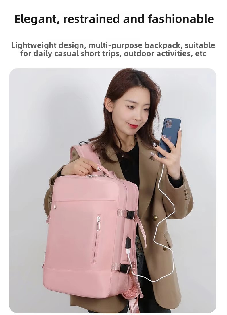 Water-Resistant Large Capacity Expandable Outdoor Business Oxford Laptop Backpack product detail