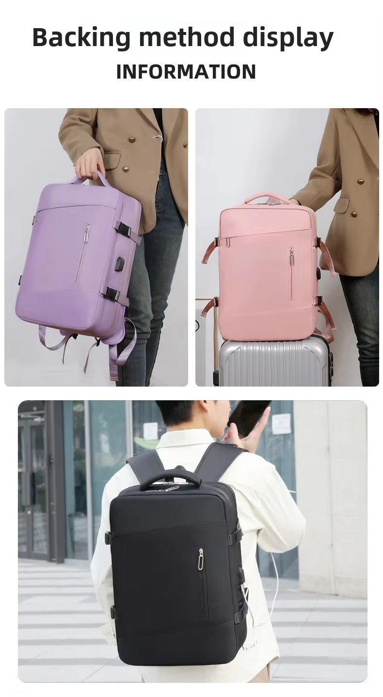 Water-Resistant Large Capacity Expandable Outdoor Business Oxford Laptop Backpack product detail