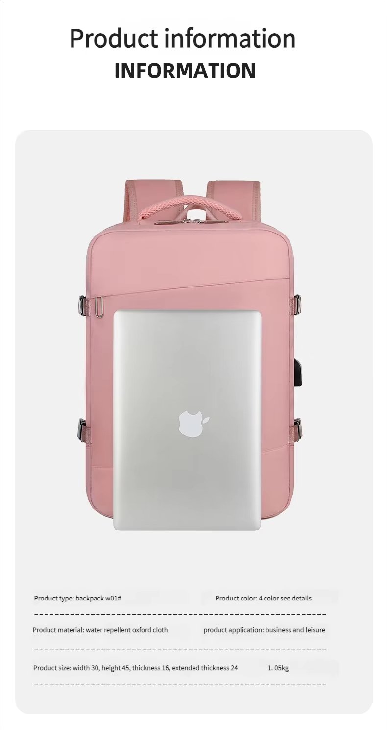 Water-Resistant Large Capacity Expandable Outdoor Business Oxford Laptop Backpack product detail