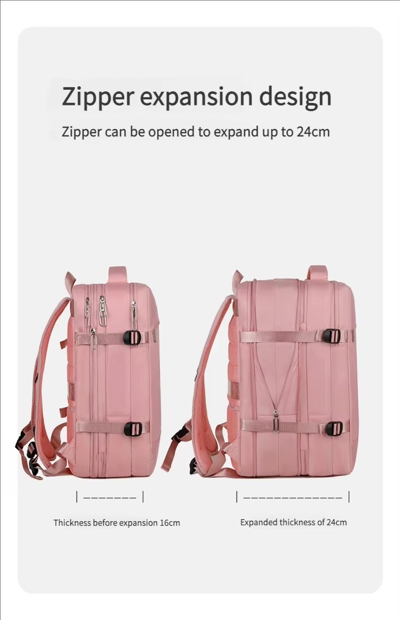 Water-Resistant Large Capacity Expandable Outdoor Business Oxford Laptop Backpack product detail