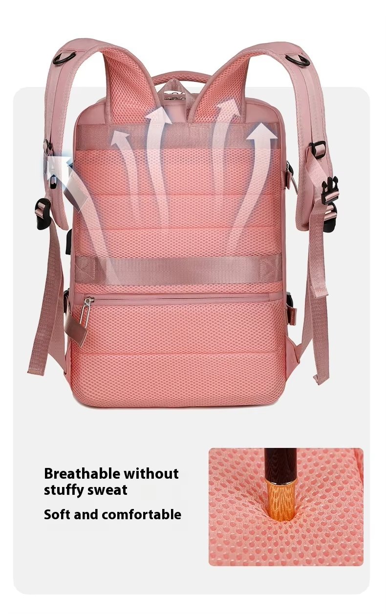 Water-Resistant Large Capacity Expandable Outdoor Business Oxford Laptop Backpack product detail