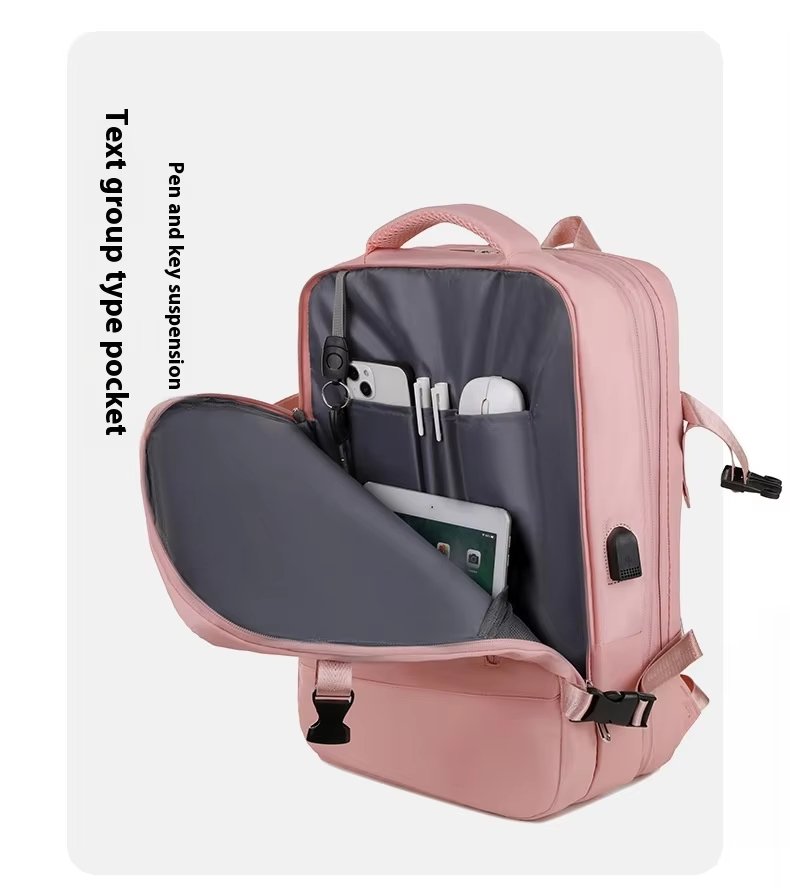 Water-Resistant Large Capacity Expandable Outdoor Business Oxford Laptop Backpack product detail