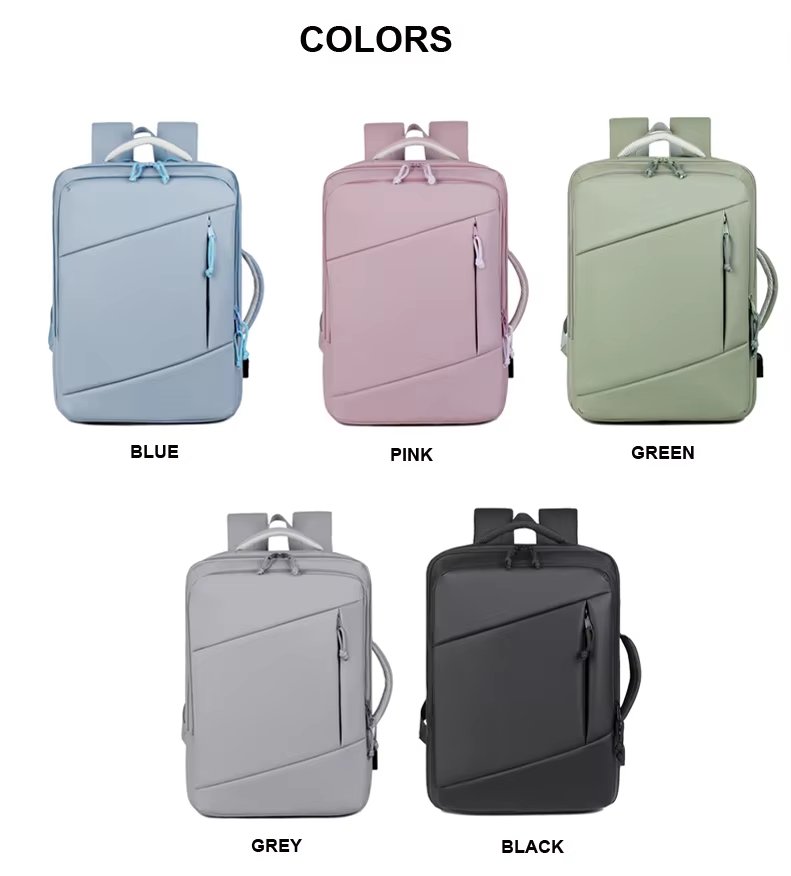 Water-Resistant Large Capacity USB Business Travel Oxford Laptop Backpack product detail