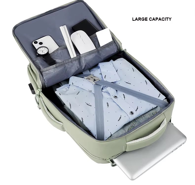 Water-Resistant Large Capacity USB Business Travel Oxford Laptop Backpack product detail