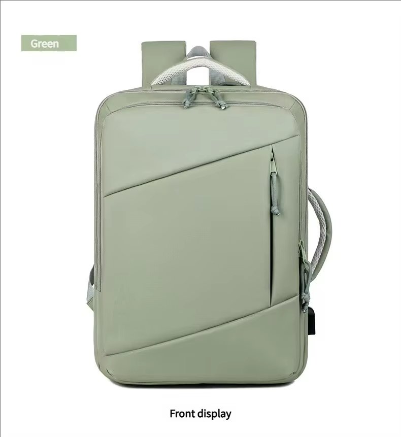 Water-Resistant Large Capacity USB Business Travel Oxford Laptop Backpack product detail