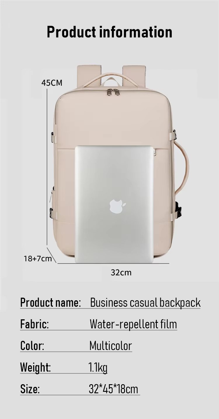 Water-Resistant Large Capacity Expandable USB Outdoor Oxford Laptop Backpack product detail