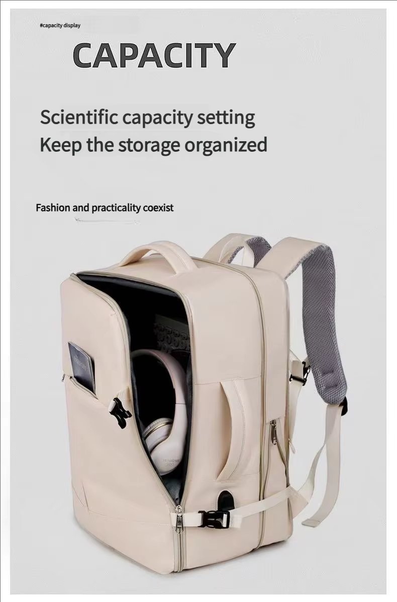 Water-Resistant Large Capacity Expandable USB Outdoor Oxford Laptop Backpack product detail