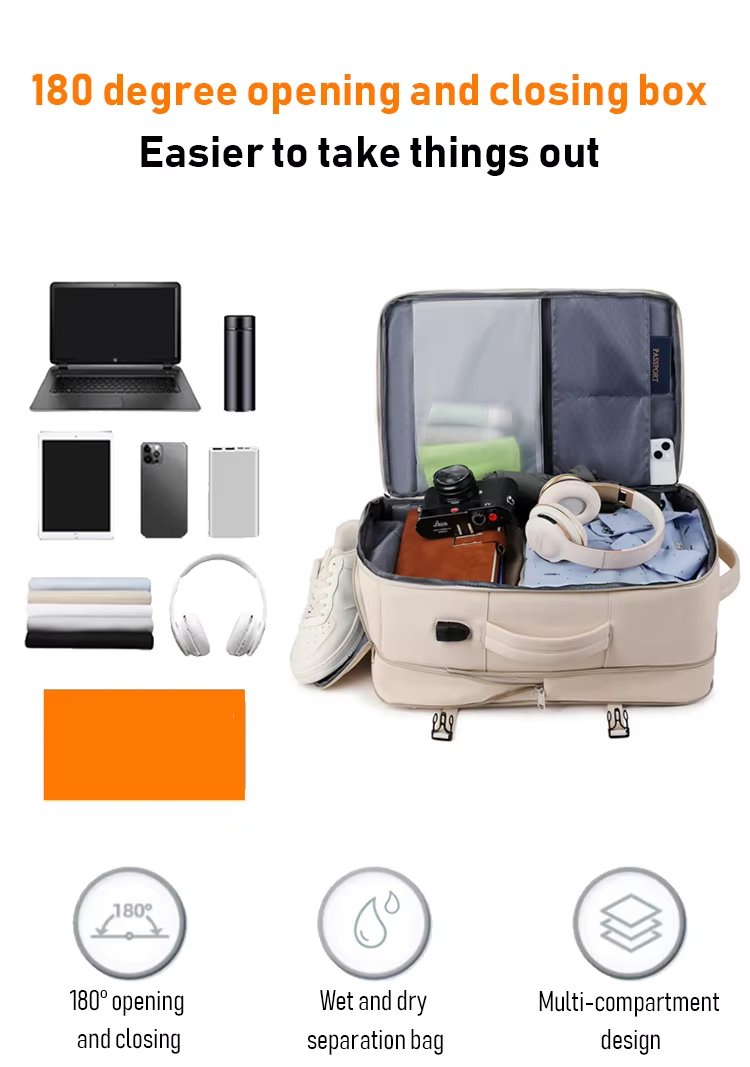 Water-Resistant Large Capacity Expandable USB Outdoor Oxford Laptop Backpack product detail