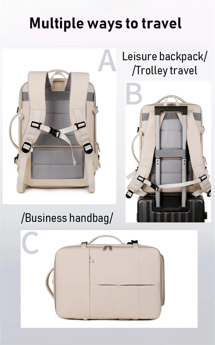 Water-Resistant Large Capacity Expandable USB Outdoor Oxford Laptop Backpack product detail