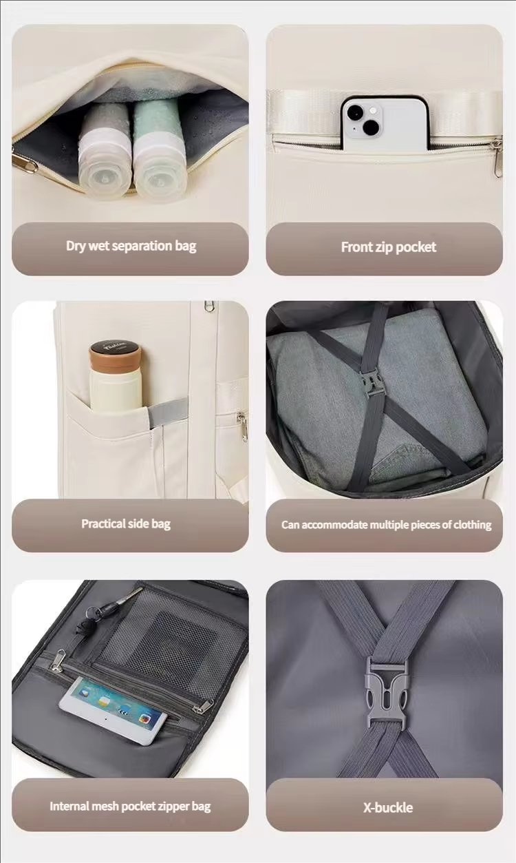 Large Capacity Lightweight Business Travel School Oxford Laptop Backpack product detail